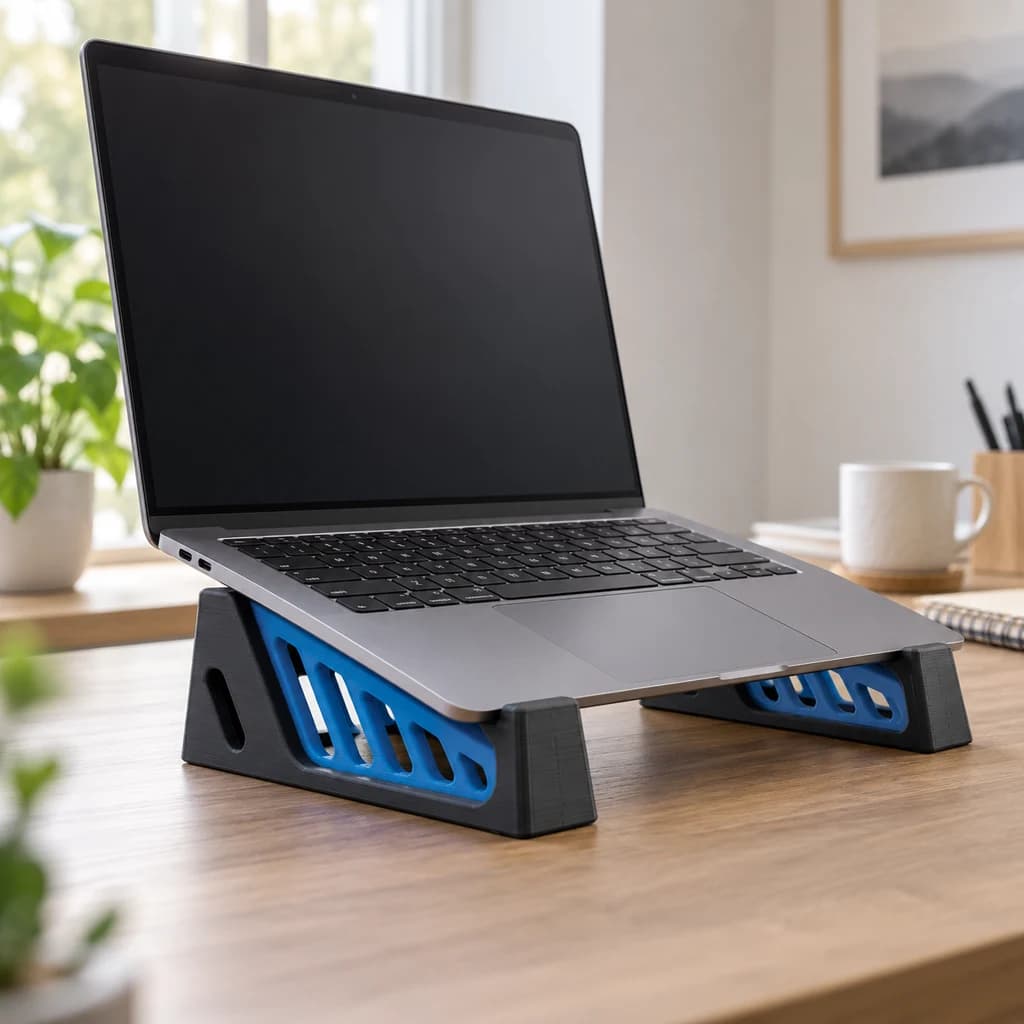 Laptop yükseltici stand için temsili 3D baskı ürün grubu