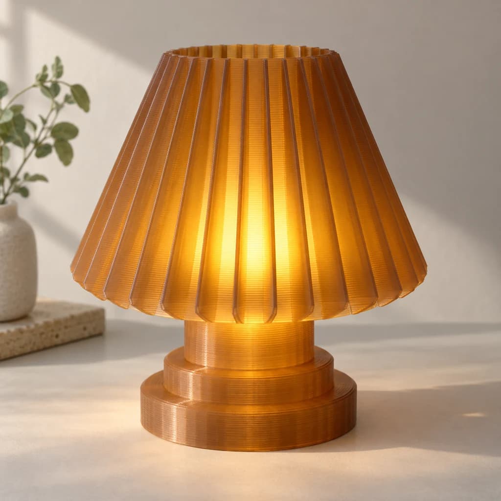 Düşük voltajlı LED abajur şapkası için temsili 3D baskı ürün grubu
