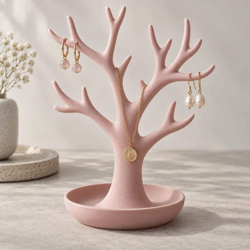 Takı sergileme standı için temsili 3D baskı ürün grubu