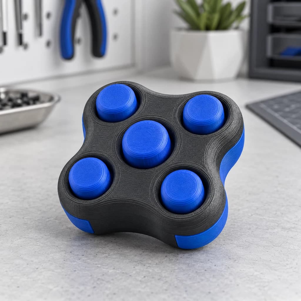 Tıklamalı fidget oyuncak için temsili 3D baskı ürün grubu