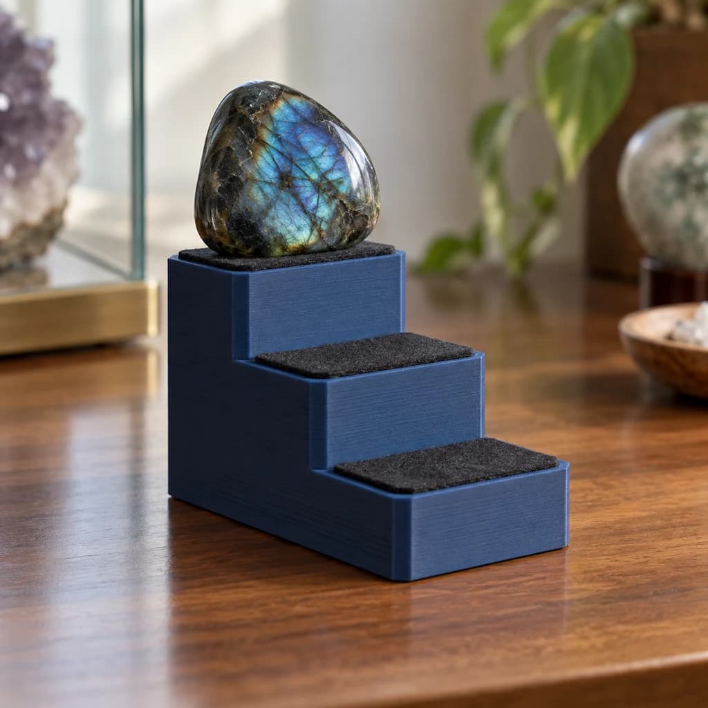 Koleksiyon sergileme standı için temsili 3D baskı ürün grubu
