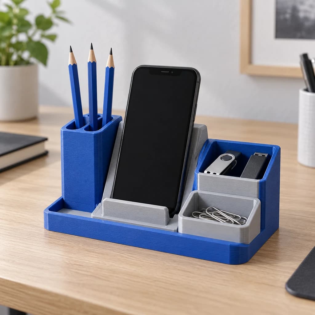 Modüler masaüstü organizer için temsili 3D baskı ürün grubu
